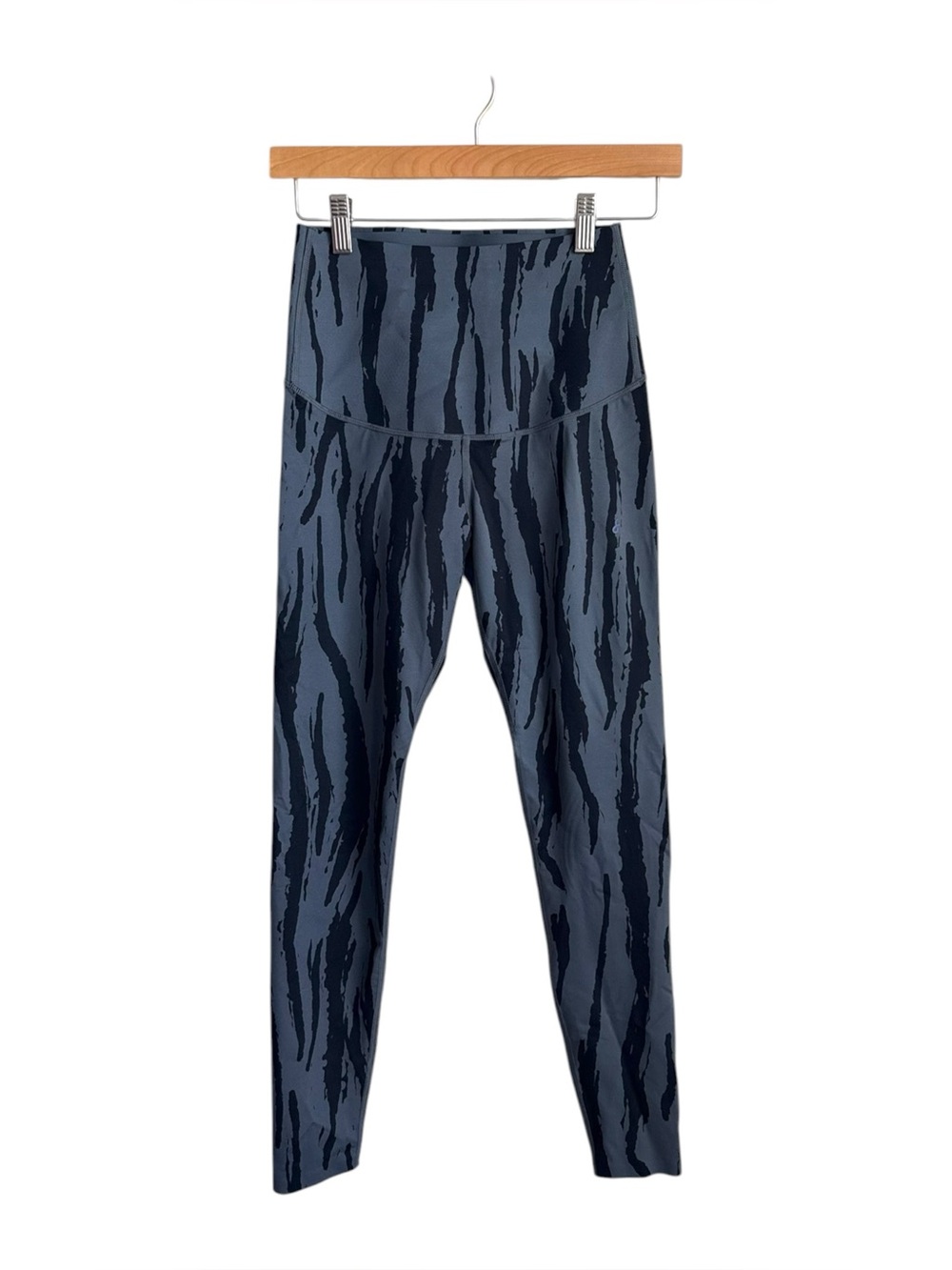 Fanka Body Sculpt Leggings Oud Wood Print Grey Black High Rise M